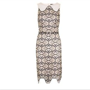 Topshop Embroidered Mini Dress. US 4 - RN125139